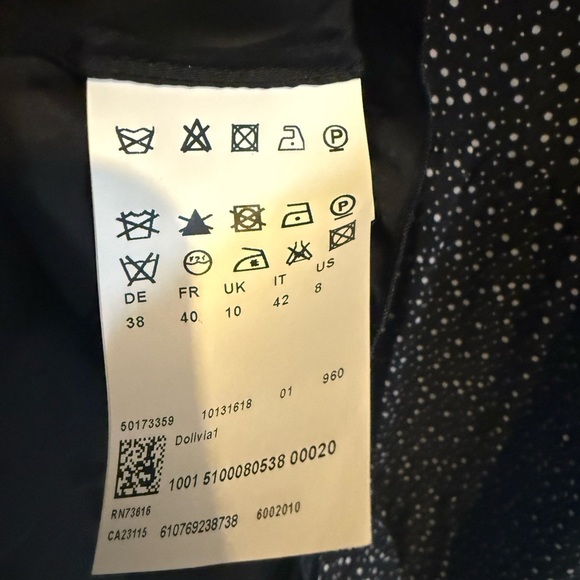 BOSS HUGO BOSS Elegant Black Polka Dot Dress 8 - Picture 4 of 5